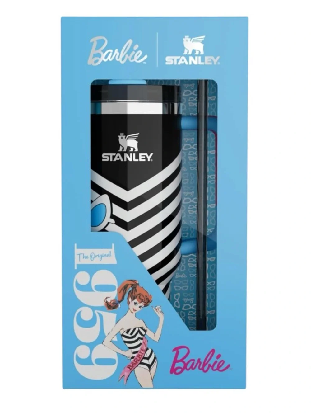 Barbie x Stanley Original Barbie 40oz Quencher Tumbler BNIB - Picture 3 of 16